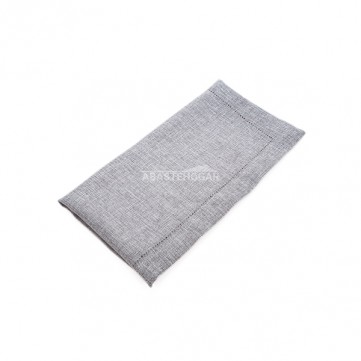 Servilleta gris - silver lino vintage 50x50cm